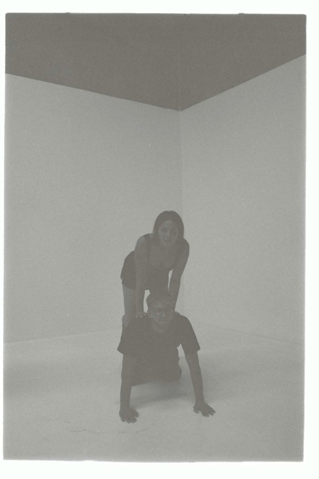 Jono & Monika in a black-and-white studio pose